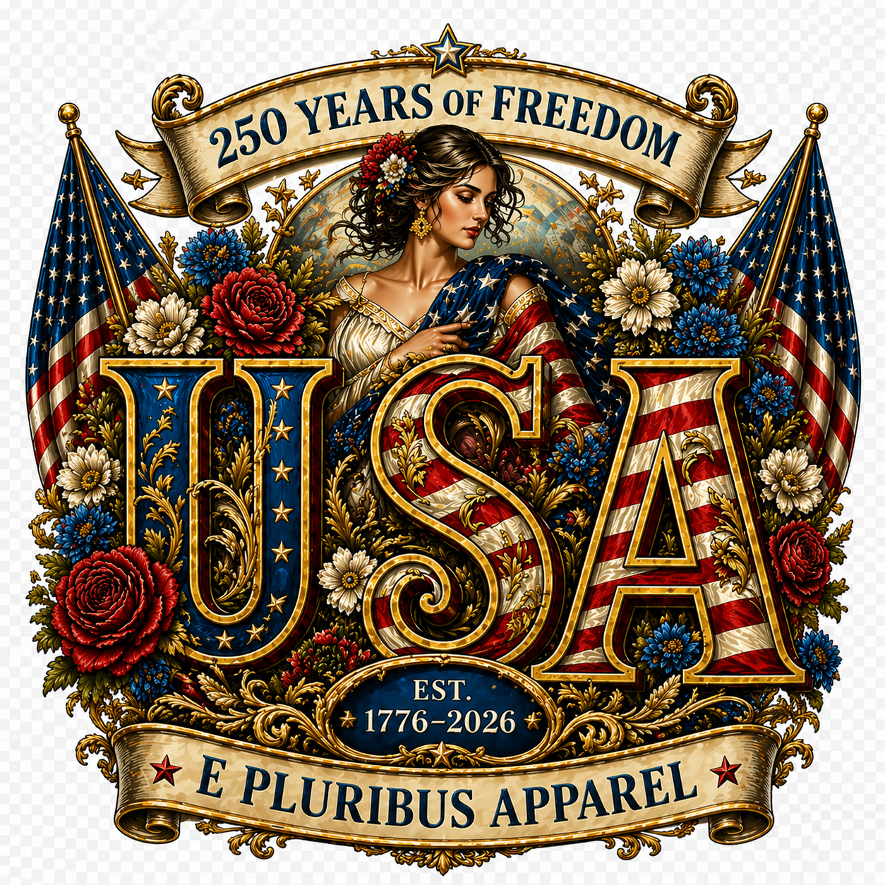 Womens 250th Semiquincentennial Anniversary