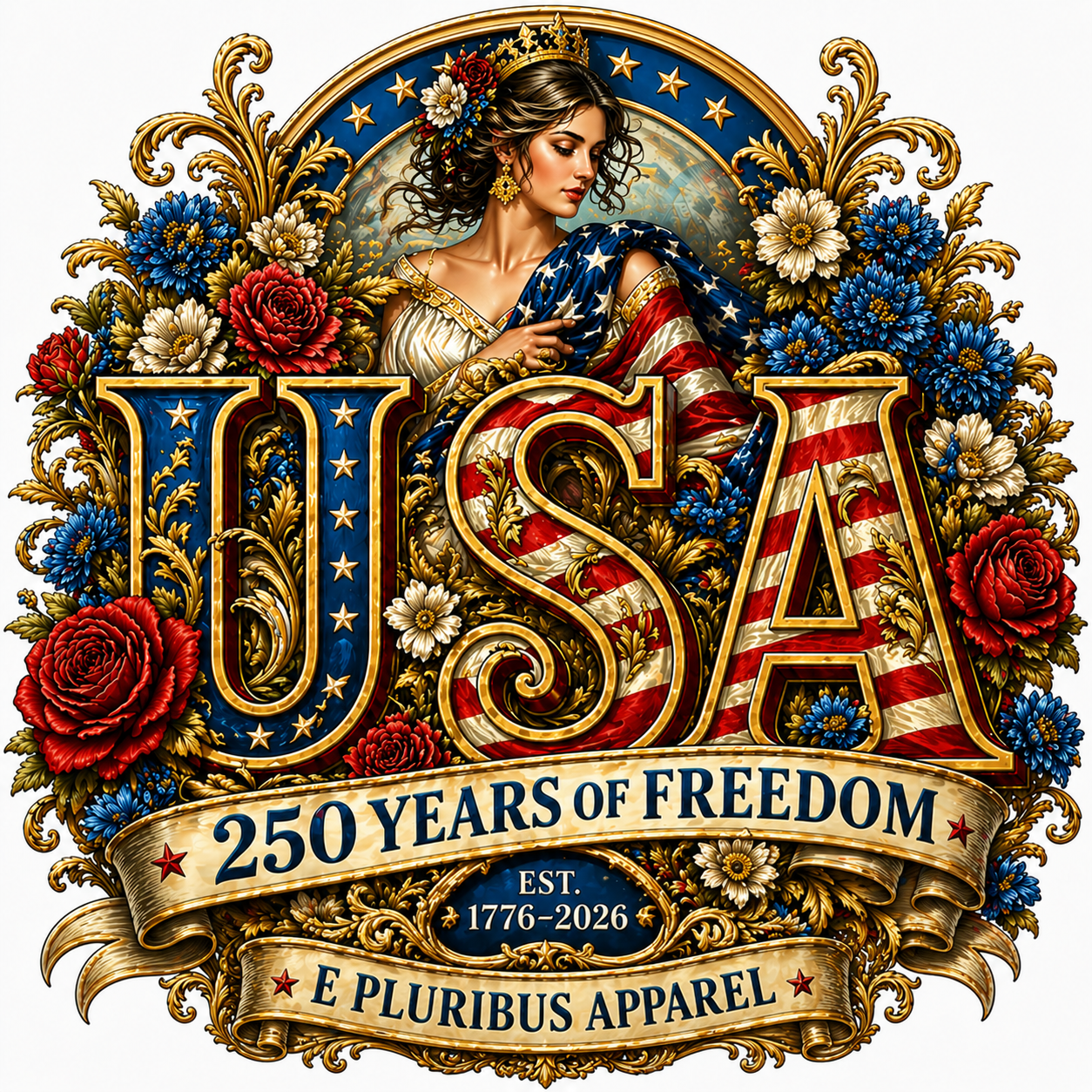 Womens 250th Semiquincentennial Anniversary