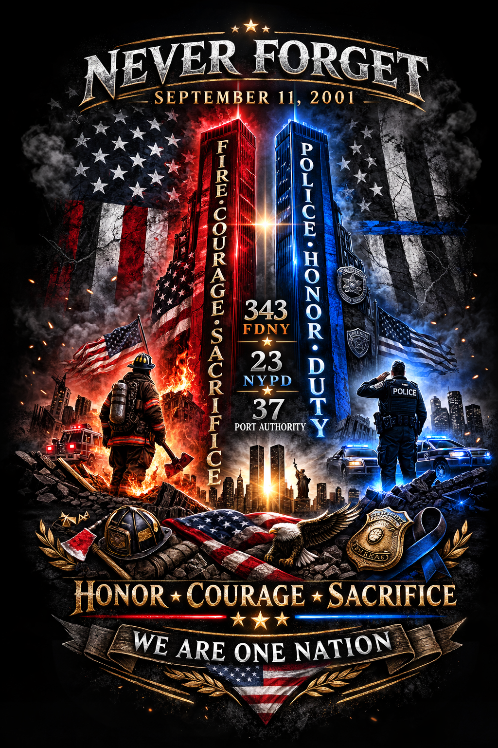 9/11 - Firefighter - Police - 343