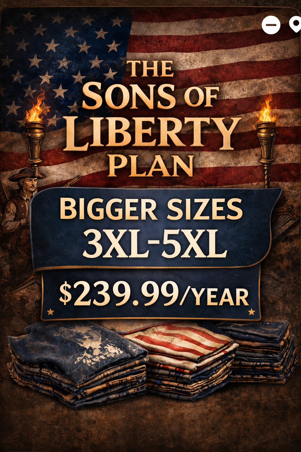 Tier 2 - The Sons of Liberty 3XL - 5XL